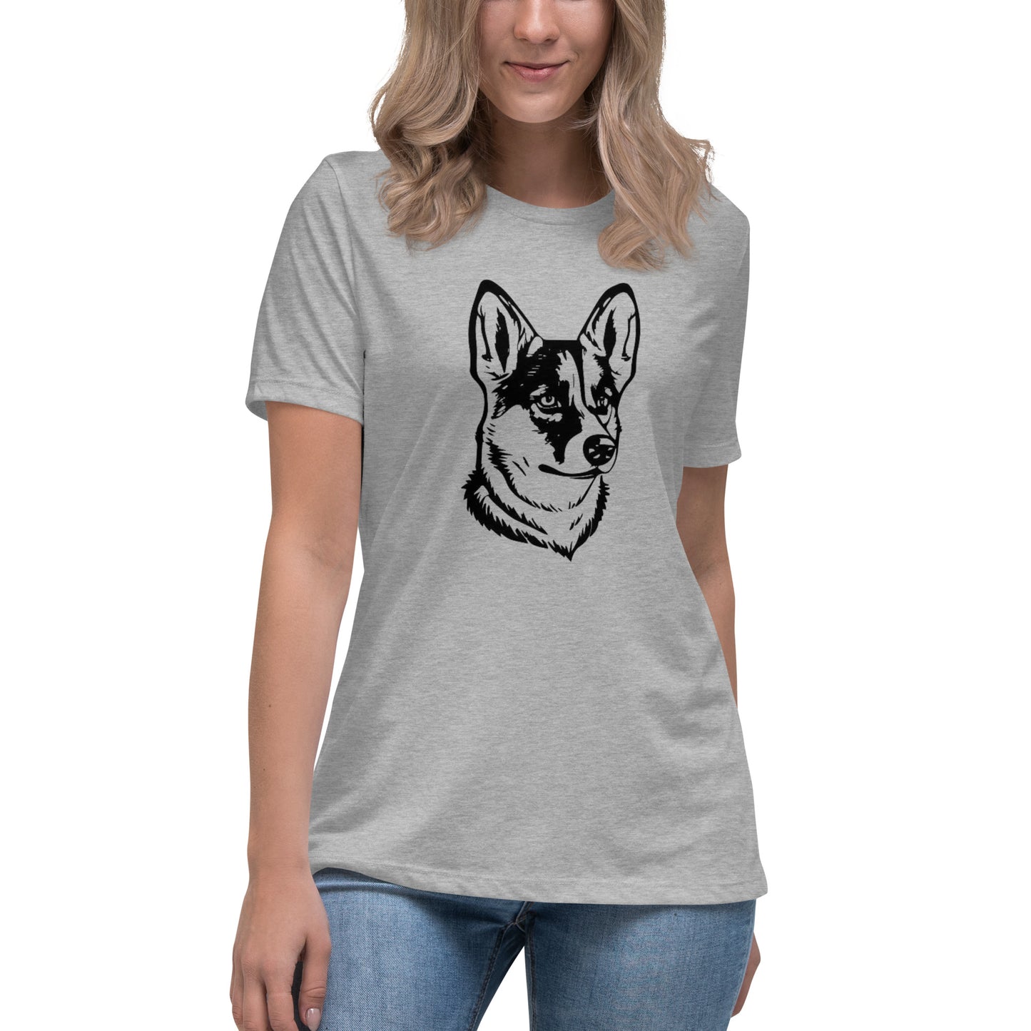 Norwegian Elkhound Graphic Women's Relaxed T-Shirt