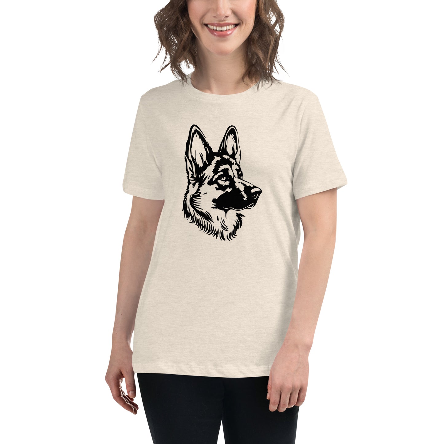German Shepherd Graphic Women's Relaxed T-Shirt