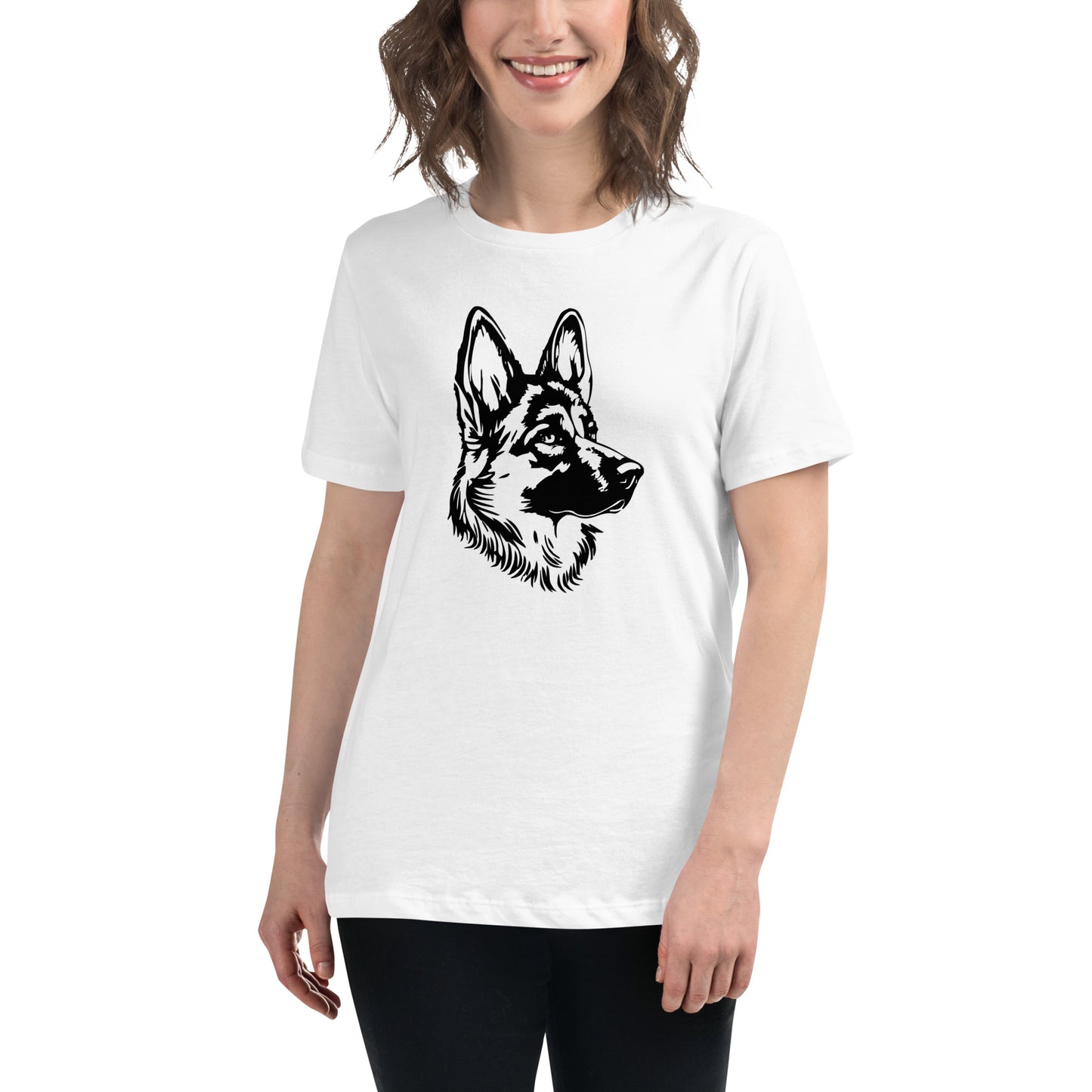 German Shepherd Graphic Women's Relaxed T-Shirt