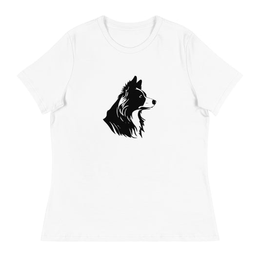 Border Collie Graphic Women's Relaxed T-Shirt